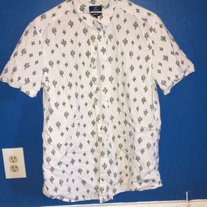 Cactus short sleeved button down